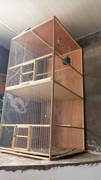قفص ومحميه ارتفاع مترين نزال متر وعرض متر قفص كلش حلو ومرتب وشغل مرتب ...