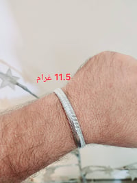 سوار جلد الحيه فضه 925 نضيف جدا مختوم ايطالي السعر 50 الف نهائي  موقعن...