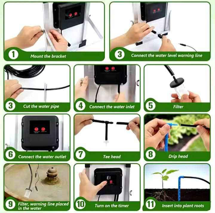• منظومة سقي بالتنقيط على الطاقة الشمسية لري النباتات تتضمن :
• لوح شمسي: بقدرة 5 وات
 لتشغيل النظام.
• أنابيب: أنبوب ري رئيسي بطول 5 أمتار وأنبوب تصريف بطول 30 مترًا.
• ملحقات الري: 30 رأس تنقيط و 30 موصل على شكل حرف T.
• ميزات أمان: مستشعر لمستوى المياه (للتنبيه عند انخفاض الماء) ومضاد للسيفون. 
• التشغيل التلقائي: يقوم بري النباتات تلقائيًا بناءً على فترات زمنية محددة مسبقًا.
• لا يحتاج لصنبور: يمكنه سحب المياه مباشرة من الحاويات مثل الدلاء.
• الاستخدام: مناسب للشرفات، الباحات، الحدائق المنزلية، والصوبات الزراعية بغداد, العراق


**إذا كنت صاحب هذا الإعلان وتريد حذفه لأي سبب، رجاءا أرسل رسالة إلى الدعم الفني**