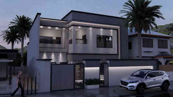 السلام عليكم 
مخطط و واجهة من تصميمنا
(الحمام الخارجي يفترض بالكلدور لكن الزبون اصر ان يكون بالخارج غلى يمين)
اذا تحب نصمملك راسلنا على الخاص 
او الاتصال بالرقم الاتي

***********
