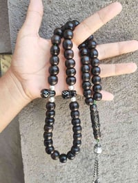 سبحة حجازي • ٥١ حبه • فواصل فضة