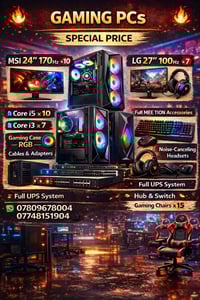 🔥 Gaming PCs مستعملة للبيع 🔥  حاسبات صالة ألعاب جاهزة للبيع استخدام سن...