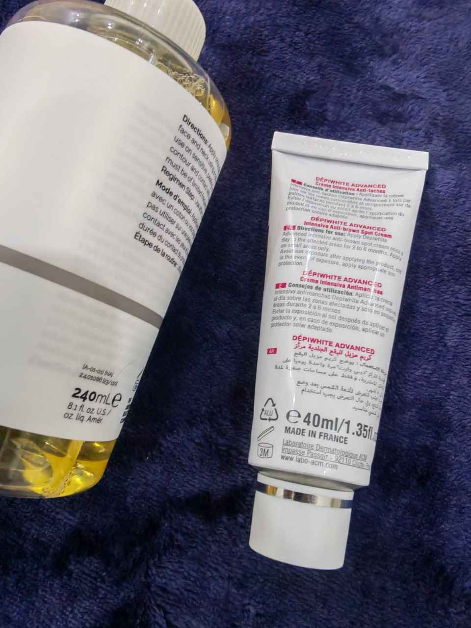 أقوى عرض لتفتيح المناطق الداكنة ✨
تفتيح الاندر آرم – البكيني – الأكواع – الركب بأقوى تركيبة من أشهر البراندات 💯
العرض يتكون من:
🔹 تونر اوردنري
🔹 كريم ACM
الفوائد:
• يزيل التصبغات تدريجياً
• يفتح المناطق الداكنة ويوحد اللون
• مناسب للحبوب والتصبغات العنيدة
• آمن للحوامل
✨ النتائج تبدأ بالظهور من شهر فما فوق
وبالنسبة للتصبغات القوية ممكن تحتاج شهرين أو أكثر.
📦 المنتج أصلي 100% بغداد, العراق


**إذا كنت صاحب هذا الإعلان وتريد حذفه لأي سبب، رجاءا أرسل رسالة إلى الدعم الفني**