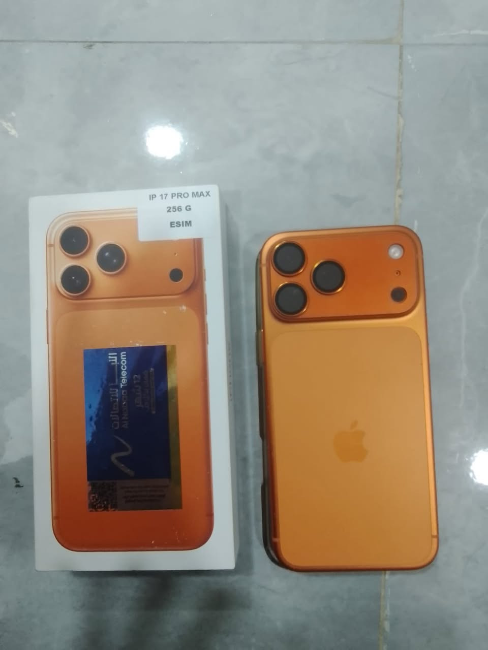 السلام عليكم …. ايفون ١٧ برو ماكس ايسم بطاريه ٢٥٦ مشحون بس٣٥ مره بعده بل ضمان جديد كلش لبيع سعره ١٨٥٠ مكاني بياع تقاطع درويش المعالف وهاذ رقمي ***********
