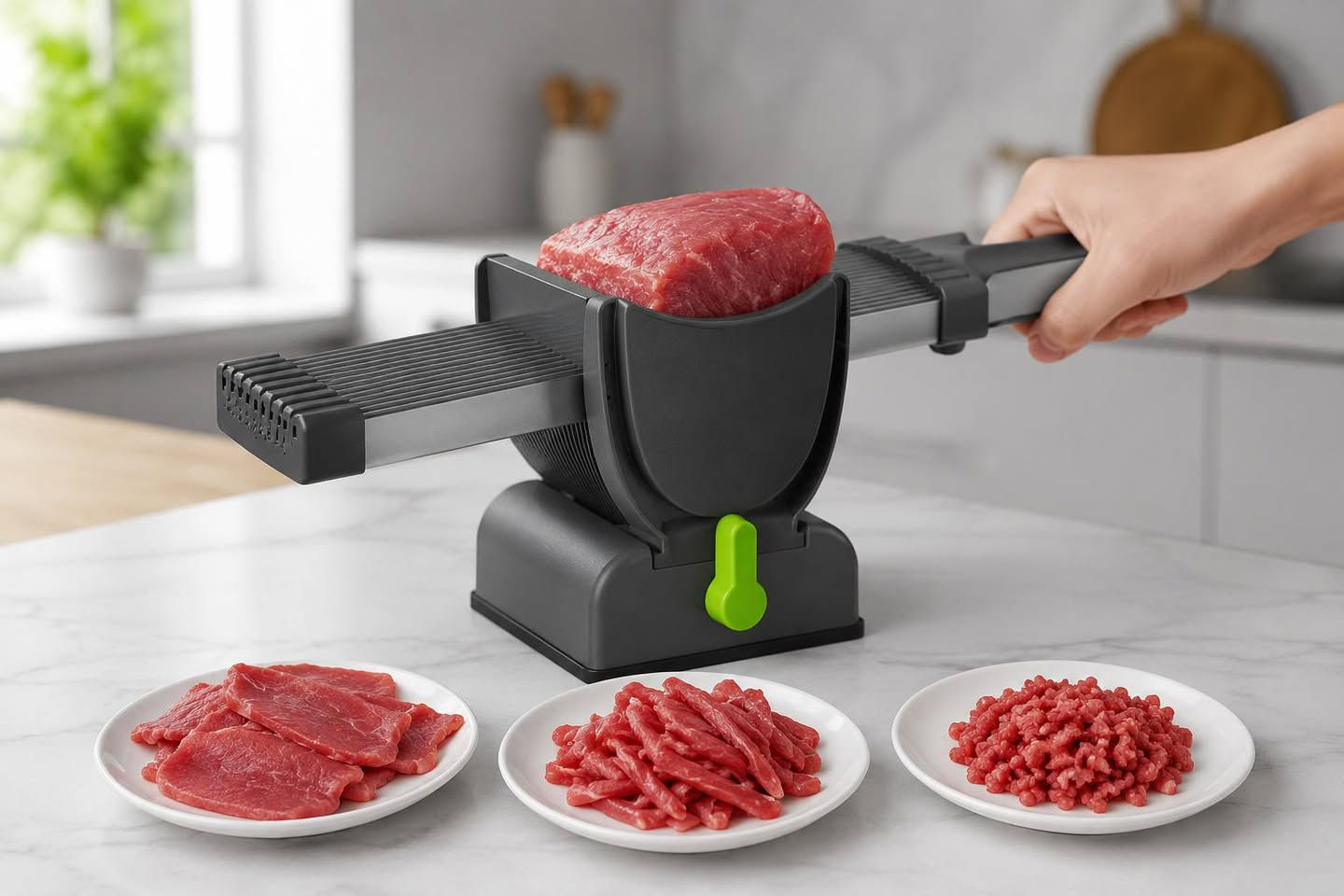 🥩 قطّاعة اللحم الطازج متعددة الشفرات – Fresh Meat Slicer
🔥 ودّع تعب التقطيع التقليدي… وخلي مطبخك أسرع وأرتب! 🔥

السعر 15 الف فقط
اما التوصيل بغداد 3 وباقي المحافظات 5


**إذا كنت صاحب هذا الإعلان وتريد حذفه لأي سبب، رجاءا أرسل رسالة إلى الدعم الفني**