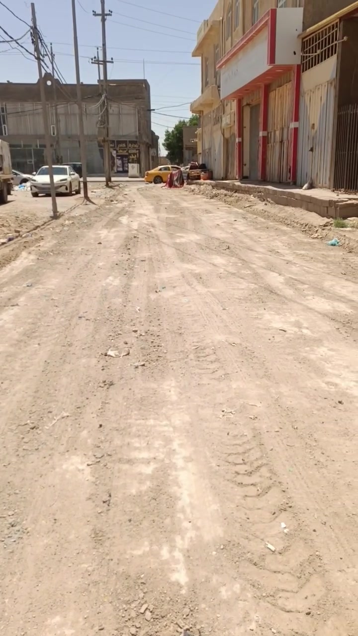 قطعه ارض زراعي عد ال معالي مكان حلو الشارع العام وره الجملونات وشارعه اليوم گصوه وارح يبلطو من السايدين مال المعالي إلى منطقة الئساتذه  ***********
