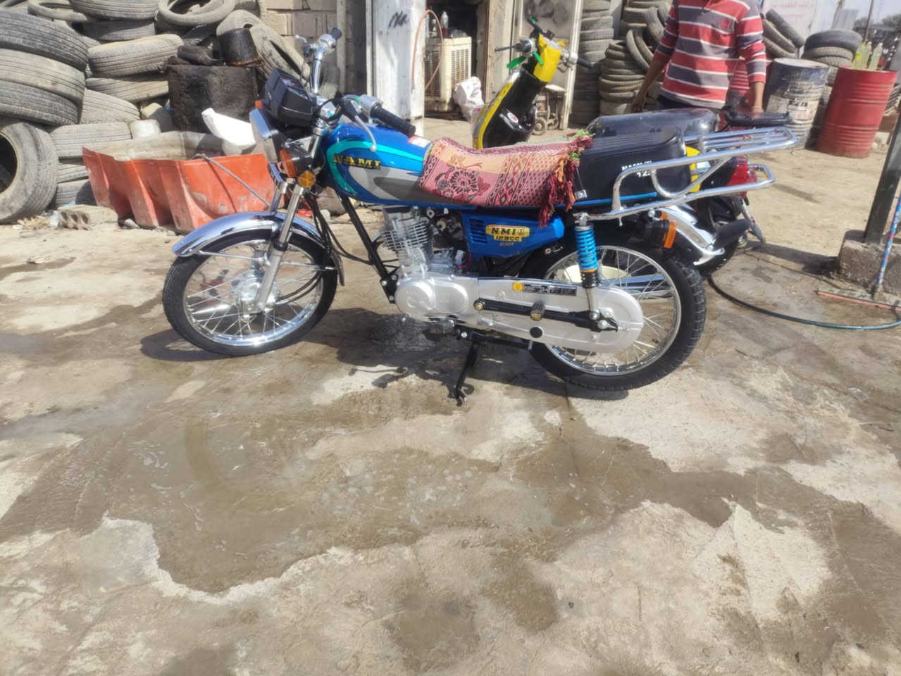 سلام عليكم  دراجه للبيع شلامجه تعمير ماصرله اسبوع من امعمره المكان حله منطقه طهمازيه ***********
