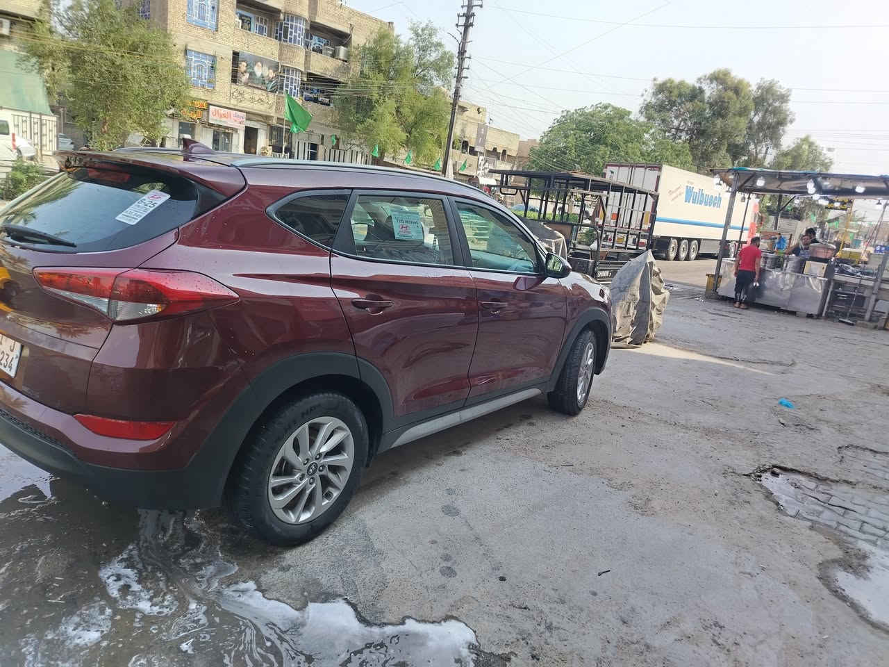 سلام عليكم توسان أمريكي حادثه موضح بل صور راجع بارد مكفوله من تبديل مكفوله من الصبغ والمعجون رقم
سليمانيه بسمي سياره مال بيت تخم تاير صدر أمامي خلفي  سياره كشن كهربأء شاشه تحكم ستيرن مانع نزلاق مثبت سرعه مكان سياره بغداد مدينتي الصدر
الرقم *********** سياره معروضه 147او بيهه مجال حك الجيه
