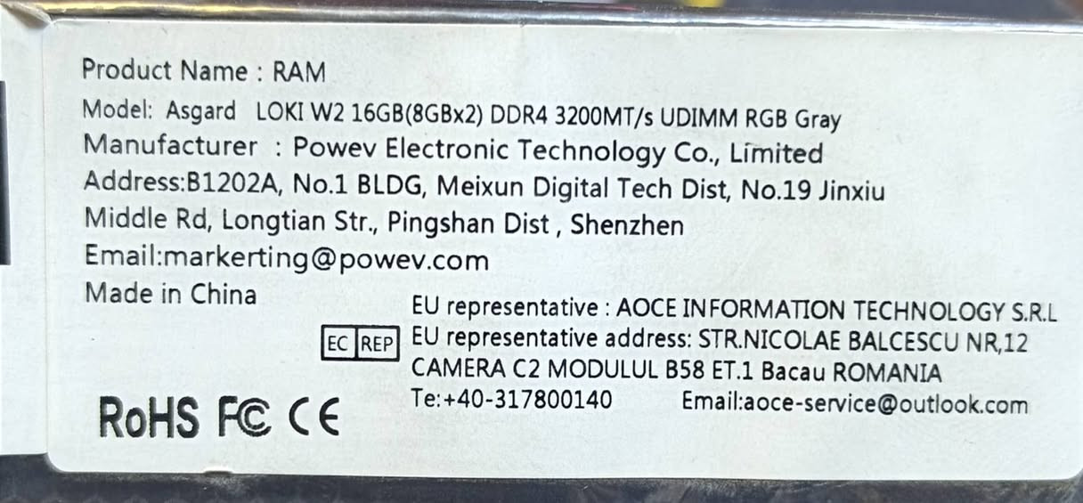 رام pc 

DDR4 

8G X 2

3200 سرعه

RGB

للتواصل وتساب ***********

توصيل جميع محافظات العراق 5 الاف
