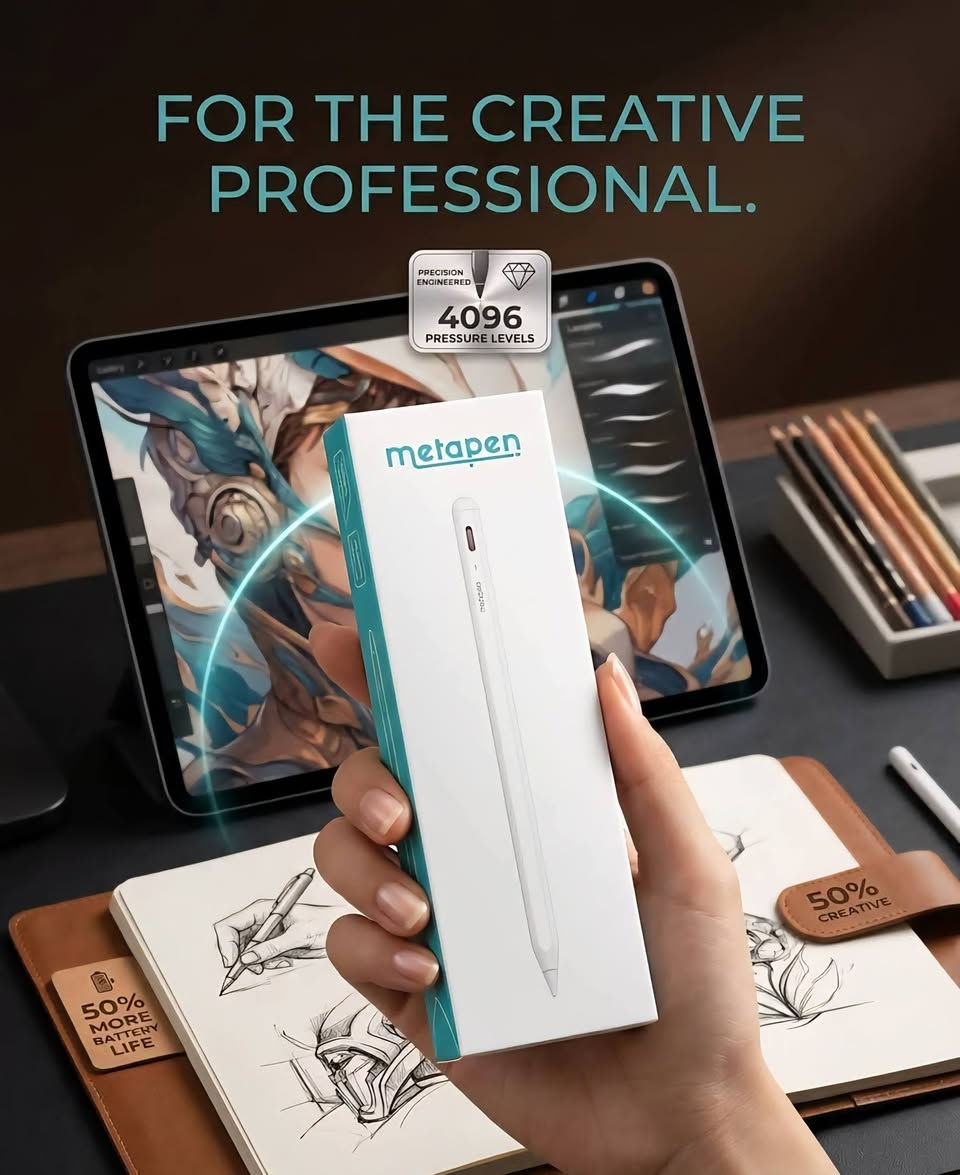 قلم ايباد metapen A8 🫡🔥

متوافق مع اجهزة الايباد من 2018 فما فوق ✅

يدعم راحه اليد ✅ 

شحن تايب سي ✅ 

احدث شريحه مدعومه بالذكاء الاصطناعي ✅

شحن لمدة 30 دقيقه ينطيك استخدام لمدة 10 ساعات ✅ 

حساسيه عاليه بدقه بكسل تصل  الى 0.1 مم ✅

يدعم الالتصاق المغناطيسي ✅ 

يدعم خاصيه توفير الطاقه ✅

يعمل بزاويه 90/45/15 ✅

تشغيل واطفاء عن طريق اللمس ✅ 

مناسب للدراسه - الرسم - الكتابه  ✅ 

السعر 18 الف والتوصيل مجاني 🫡🔥

توصيل جميع محافظات العراق ا 🚙🚗 

للأستفسار والحجز التواصل واتساب 📞 

***********

عنوان المركز : بغداد الحريه الثانيه شارع الحريه الثانيه قرب مكتبه الكراون مقابل صيدليه العنفوان مركز شمس للموبايل
