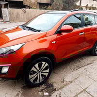 كيا سبورتج خليجي 2012 ماشية 166 بانوراما  الباب عكس السائق مبدل بدون د...