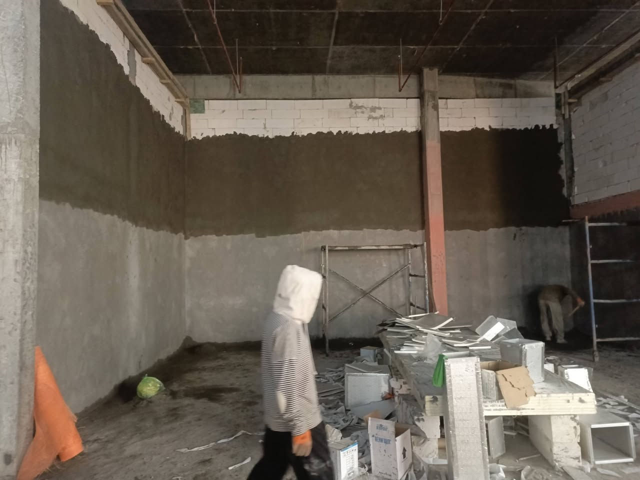 سلام عليكم خلف لبخ درجه اوله شغل سمنت جص بورك عل متر يوميه مگطوعه متفرغ حالين ***********
