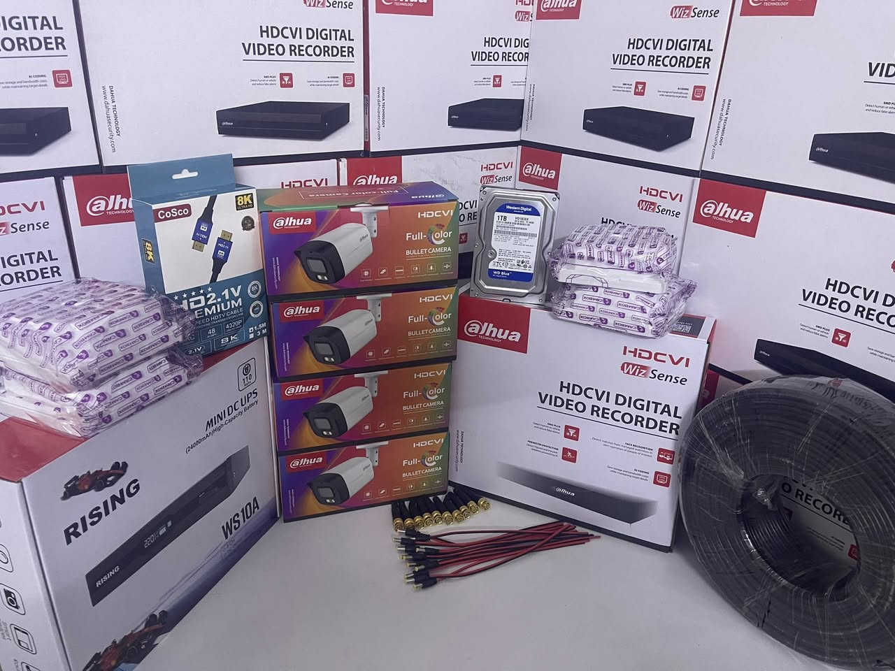 اعمالنا في بغداد حي الجامعة

اعلى العروض وافضلها مع خاصة الذكاء الاصطناعي 
خاصة الذكاء الاصطناعي هي:-
1️⃣ - تصوير اي شخص يصلك قرب المكان بصورة خاصة صوت 
     وصورة ولقطة فديو ١٠ ثواني .
2️⃣-ممكن تحديد الأشخاص المخولين من قبل النظام بعد 
       ادخال بيانات من قبل المستخدم.
3️⃣-تفعيل إرسال صور الأشخاص على الهاتف.
4️⃣- حفظ صورة آخر شخص كان بالموقع قبل فقدان او 
         سرقة جهاز وإرسالها على الهاتف

منظومة دهوا تجميع باعلى المواصفات 
دقة 5 ميكا فول كلر صوت وصورة 

📌المواصفات
🔺اربع كاميرات دقة 5 ميكا فول كلر صوت وصورة دهوا اصلي
     دبل لد ( تصوير ليلي نهاري ملون حتى بدون انارة)

 🔻ديفيار 4 جنل دقة 5 ميكا نوع دهوا يشغل كل انواع 
      الكاميرات ويدعم تسجيل الصوت مع تصوير الوجوه 
     والتعرف عليها بالذكاء الاصطناعي 

🔻هارد 1تيرا اصلي 

🔺كيبل رولة 100م مسلح ونحاس ومقاوم كافة الظروف الجوية 

🔺جهاز يو بي اس نوع ليثيوم اصلي يشغل منظومة الكاميرات 
     مع منظومة الانترنت ٣ ساعات حقيقي ويعتبر جهاز حماية 
     ومنظم فولتية وتلغي كافة المحولات

🔻بوكسات عدد 4 خاصة بالكاميرات لحماية الفيش من 
     الرطوبة والعبث وتعطي شكل لائق للكاميرات

🔻فيش كامله خاصة بالكاميرات

🔺كيبل اج دي مسلح

🔻ممكن ربط المنظومة على الانترنت وتراقيب وانت باي 
     مكان بالعالم

🔺ضمان سنه حقيقي

🔴لمزيد من المعلومات مراسلتنا على الخاص او الاتصال على الرقم
***********
***********مهندس محمد
