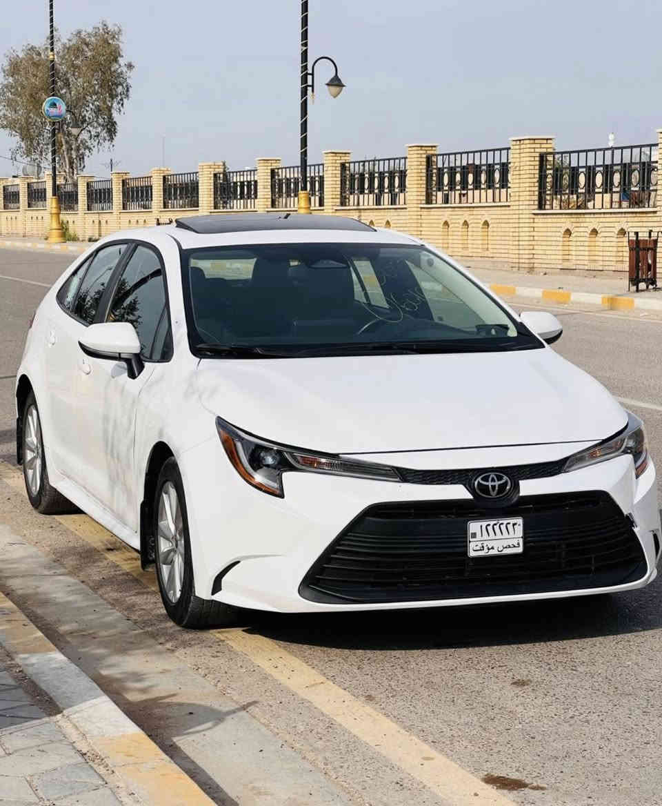 كورولا موديل
2023 كورولاLE ياباني 
اصلي وارد امريكي 🇺🇲
بنزين فقط لون  ابيض ثلجي المرغوب ضرر واضح بالمنشور وبيها كلير قطعتين من امريكا 
  بدون دواخل لغد شاصي كله بلادي على وضع الشركه  جميع الايرباكات سليمه 🤗
  محرك گير كله بلادي ((ابيع على الفحص وين يعجبك افحص))
بدون رقم تترقم جميع المحافظات 
 محرك 2000
رادار امامي ‼️
تحديد مسار + سياقه ذاتيه 
مانع تصادم 🚳 توقف ذاتي 
عند الاقتراب 🚶
لدات اماميهLED 
لايت زينون بلادي عالي ناصي 
شاشه كبيره تدعم 📱=✓
Android Auto/car play 

خرائط GBS 📌
كاميرا خلفيه 📷
تبريد لمس بيانو 
نظام 🍃 eco
هند بريك بصمه كهرباء ⚡
شحن لاسلكي بصمه تشغيل فتحه رادارات تحديد مسار سياقه ذاتيه رادارات 360 درجه بصمه بوب بصمه جنطه اشاير ترحيب تدفئه بالستيرن وبالاكشانا ويل كروم 

اوتو هولد⭕ 
مانع انزلاق ⛔
فول تحكمات ستيرن 
كروز مثبت سرعه 
شاشه ضبط واعطال بل دشبول 
منافذ 12V/ ⚡USB 

حساسات اطارات 
4 دسك \ Abs
كتالوكات شركه اغراض كامله 

للبيع السعر المطلوب 
144 وبيها مجال 

الاتصال على الرقم التالي 

((‏‪0770 806 8169‬‏ ))
محمد 

مكان السياره 

صلاح الدين /سامراء
