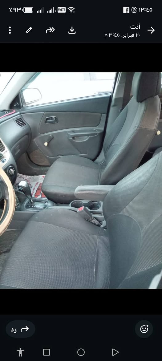 السلام عليكم ورحمة الله وبركاتة  رمضان كريم  ريو موديل 8 للبيع بيه قطعتين  رش بدون  دواخل سعر 83وبيه مجال مكان بغداد راشديه قرب مطعم ضفاف دجله تصال ***********
