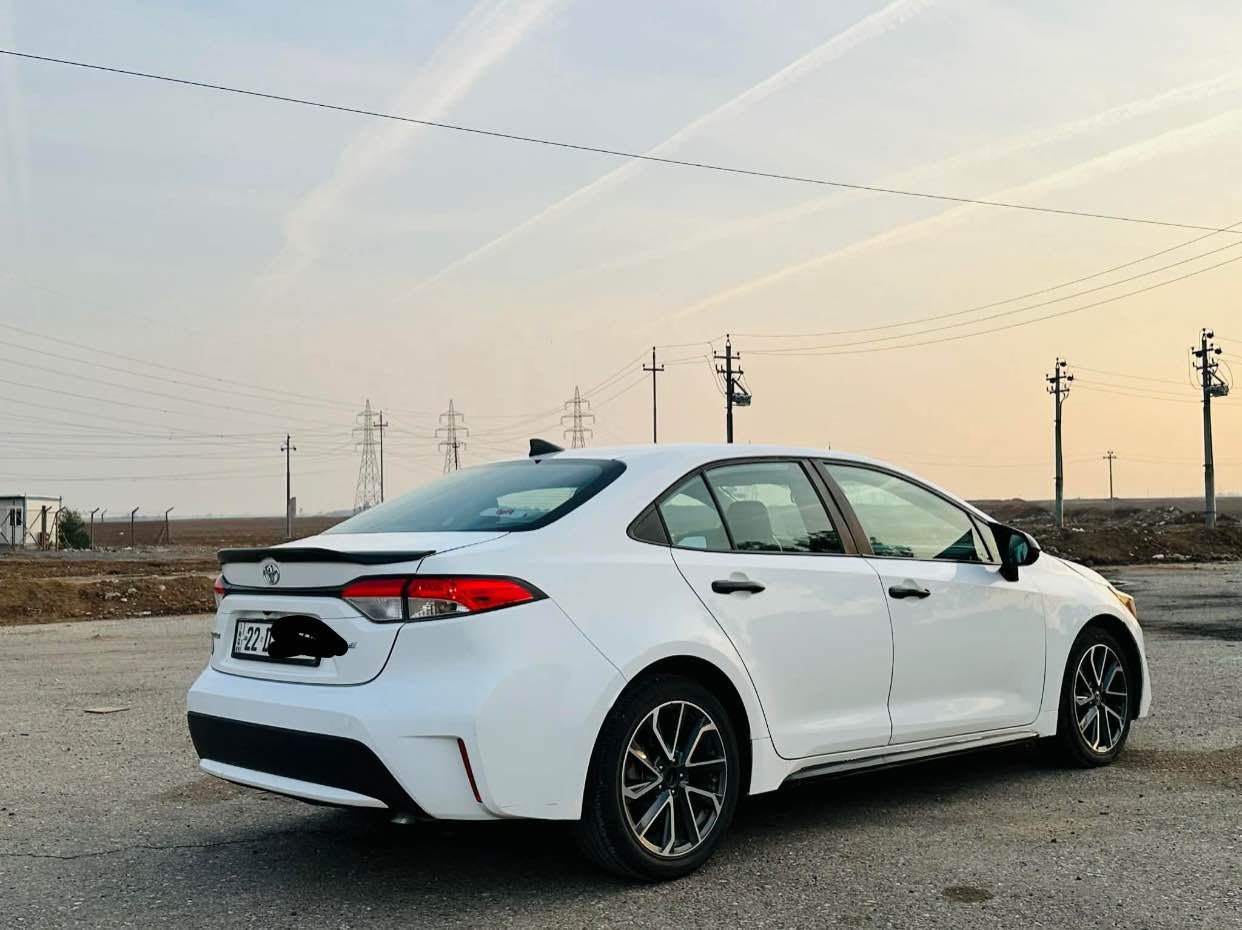 COROLLA 2020
مواصفاتLE
(ناو کریمی -ویل  کرۆم  -شاشە ئایپاد - بەگلایت لید  - ئۆتۆ هۆلد ..)
گێڕومەکینەو تەبریدو تەقەورەقەو بەشەرت
2 پارچەی بۆیاغە بێ لێدران
سەنەوی و ھەزەو ژینگەی نوێیە تاوەکو مانگی 4/2027
بەناوی خۆمە وەکالەو پەنجە مۆر بەشەرت
ژ.م:*********** أربيل, العراق
