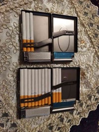 حافظة سجائر • فضية • مع قداحة