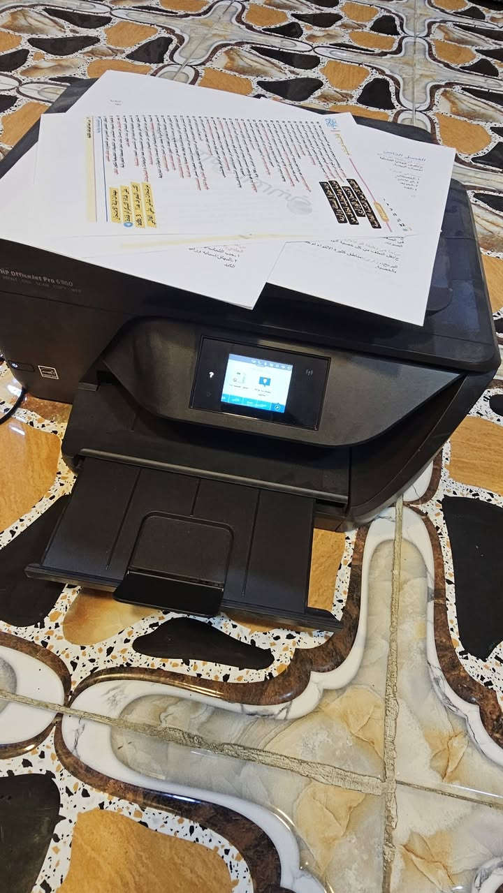 Hb official pro 6960
سكنــر واستنساخ وطباعة 
طباعة وجهين تلقائي 
ملون وعادي 
وايفاي من الموبايل مباشر 
حبر سائل حقن داخلي كاترجات حقن 
١٢ نسخة بالدقيقة  
فيدر للنسخ السريع والارشفة 
شاشة لمس مع لغة عربية 
مستخدم قليل جدا
حبر سائل كاترجات داخلية تنحقن 

السعر  110 توصيل متوفر لكل المحافظات 
***********
