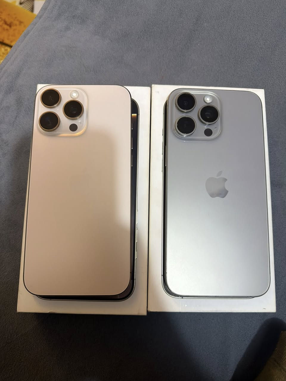 السلام عليكم للبيع
ايفون 16 برو ماكس نضافة الجهاز 99‎%‎ الجهاز شرق اوسط ضمان ماستر بطارية 94‎%‎ عدد دورات الشحن 335 ذاكرته 256 الجهاز مكفول من كل شي سعره 1350
ايفون 15 برو ماكس نضافة الجهاز 99‎%‎ الجهاز شرق اوسط ضمان ماستر بطاريه 89‎%‎ عدد دورات الشحن 444 ذاكرته 256
الجهاز مكفول من كل شي سعره 1100 
عنواني بغداد الاعظمية 
رقم ***********
