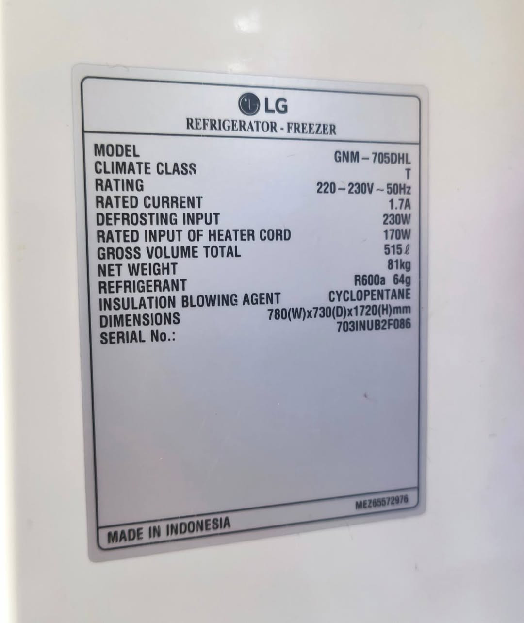 ثلاجة ال جي الاصلي ١٨ قدم عرض ٨٠ سم انفيرتر سمارت وتقنية فرش هايجن لحفظ الاكل اكثر من ١٠ ايام ممتازه برغي ممفتوح بيها ومابيها اي عطل سعر الشراء ٩٥٠ سعر
البيع ٣٧٥ الف للاتصال ***********
بغداد حي العامل دور النفط
