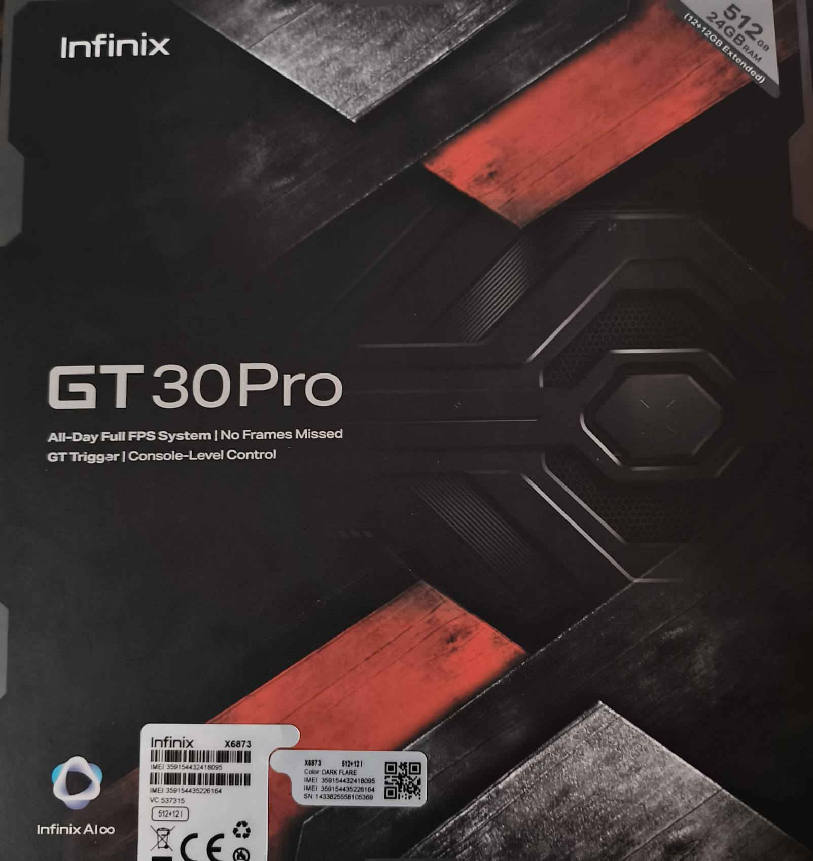 Infinix gt 30 pro
ذاكرة 512 + رام 24 
‏كفرين 
‏شاحنة اصلية 45 w
‏مبرد + كيبل المبرد 
‏سماعة 
‏الكارتونة 
‏نضافة الجهاز 100%
‏المواصفات 
‏شاشة 144 Hz
‏نوع الشاشة Amoled
‏كاميرا خلفية 108 ميكا بكسل
‏معالج dimensity 8350 
‏السعر 420 الف 
مستخدم تصفح . 
للتواصل واتساب ***********
