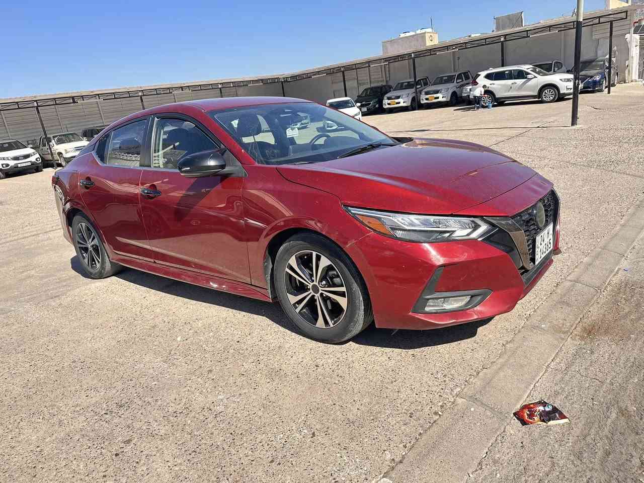 Nissan sentra 2021 SR 
بدون ظرر بدون سبخ صور ورقم الشاصي مرفق مع صور المنشور السياره بدون ايرباك بدون تعديل كير محرك تحويل غرامات شرط السعر 114$ ***********
