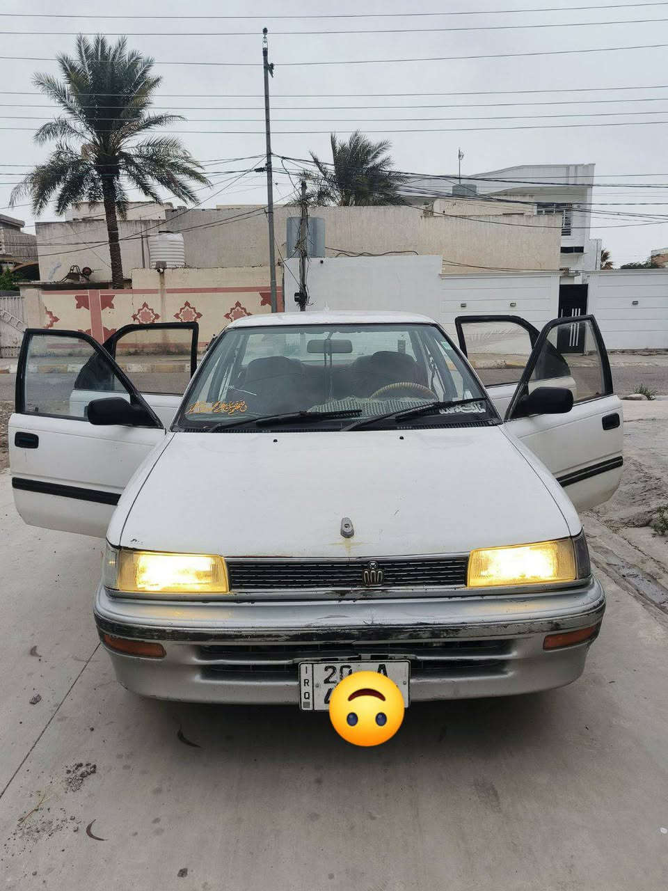 البيع
سياره كورلا لون ابيض موديل 1990فول نضافه

وتماتيك واسعه نضيفه حسب اصول رقمها ديالى     الاسعر خابرني وتدلل    الاستفسار علرقم ***********
العنوان ديالى جلولاء دور ظباط
