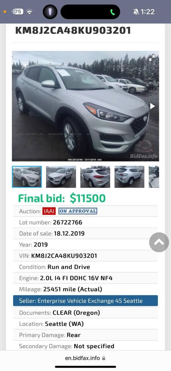 توسان 2019 أمريكي للبيع
السعر 16500 وبيها مجال بسيط
رقمه أربيل
ماشيه 90 الف
ضربتهه صندوق 
***********
