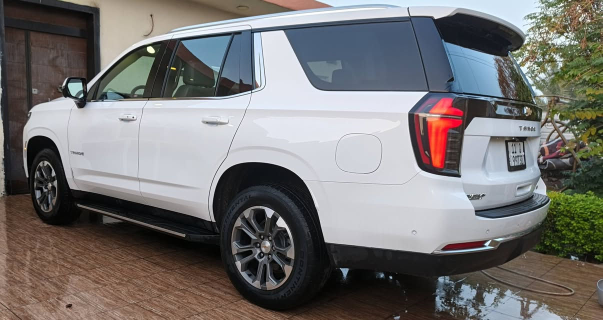 تاهو LT1 2025  بيع او مرواس 57500 حادث سطحي جاملغ   
. الامامي اليسرى ماشيه حاليا ٤٥٠٠ ميل   رقم بغداد     ***********
