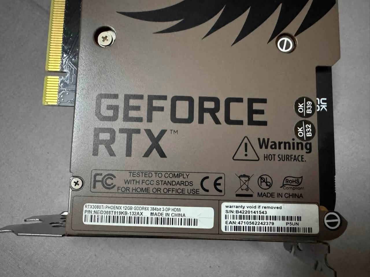 السلام عليكم
كارت RTX 3080 ti 12gb جداً نظيف مستعمل شي قليل 
كارتونته موجودة السعر 675 الف ***********
