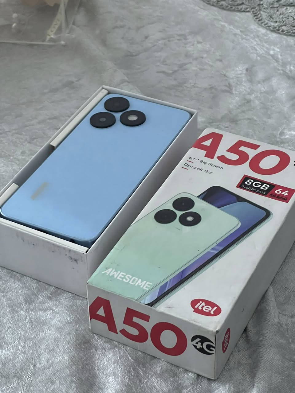 جهاز itel A50 للبيع ما مفتوح  مع كرتونه ب 90 الف الاستفسار الاتصال : ***********
