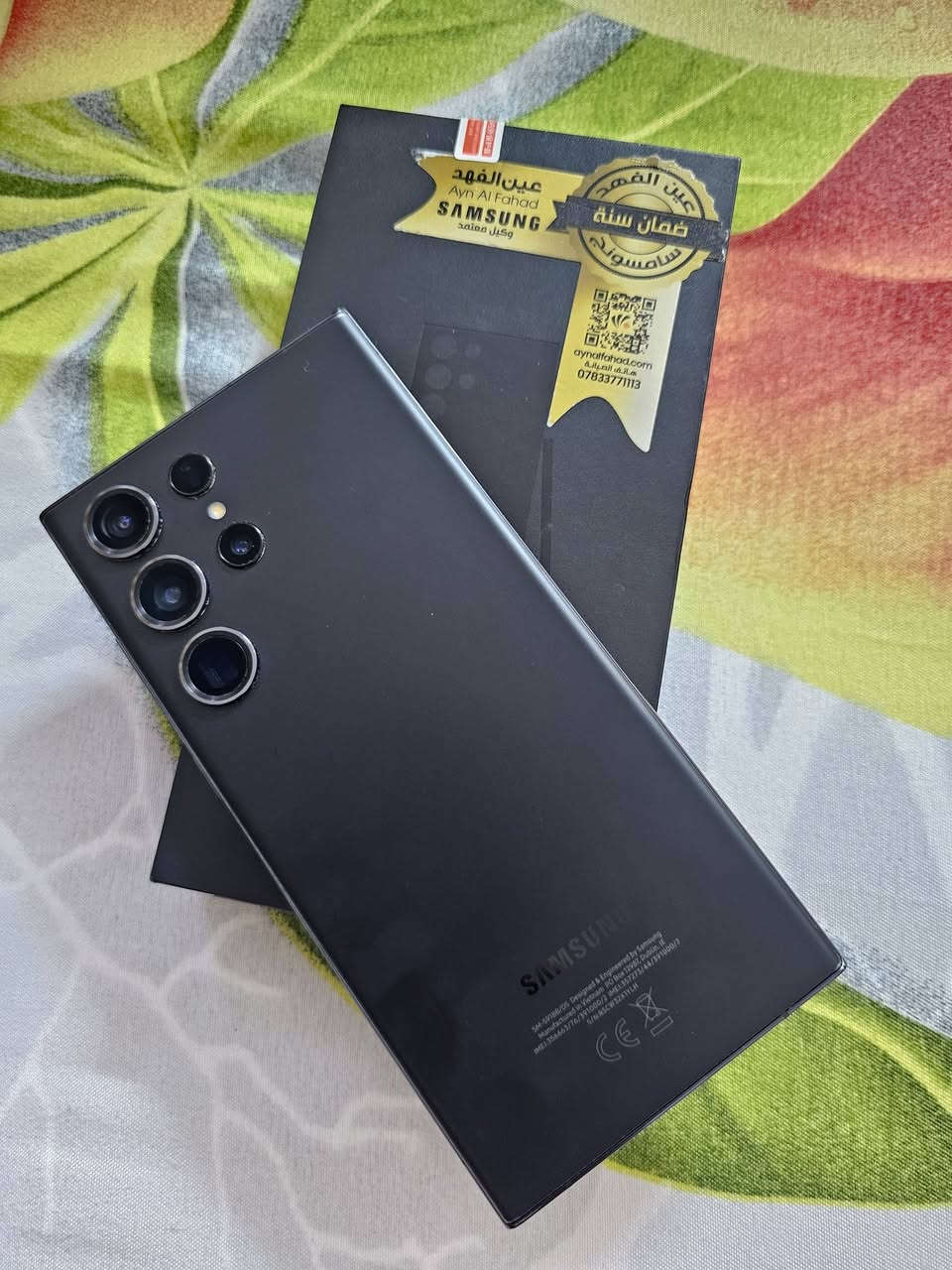 سلام عليكم
الترا S23 SAMSUNG
لون المميز الاسود المات
شركة عين الفهد
نظيف لوك مال بيت 
ذاكرة 265 /عشوائية 12
دبل سيم كارت
 جهاز نضيف جدا ومبين بالصور
معاه كامل غراضة.. كارتون.. كيبل.. كفرات
حي الجامعة
***********
