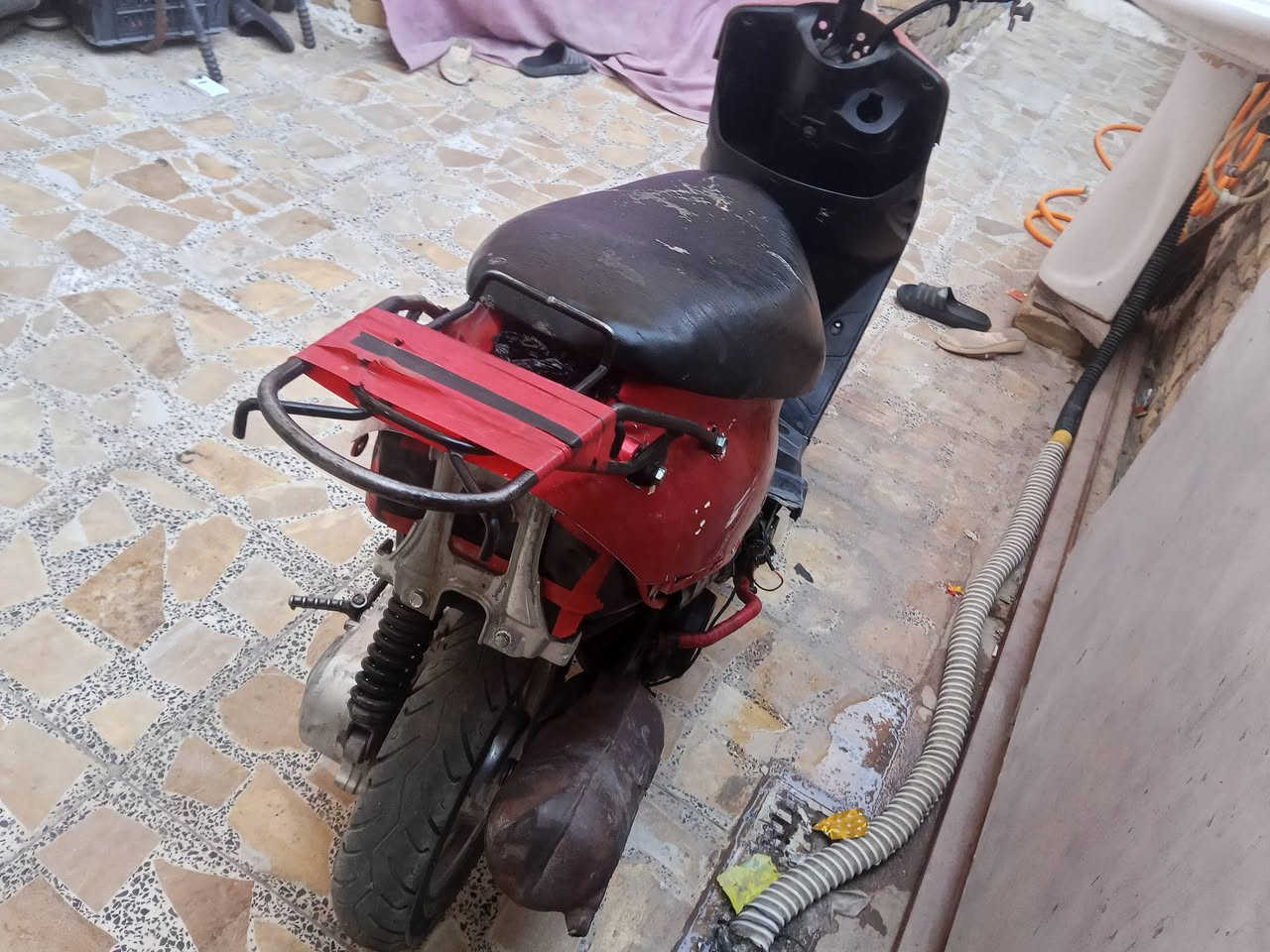 سلام عليكم شباب دراجه ام تسعه البيع  دراجه حلوه ورزنه أوراق تجفيت جديد سعره 150 وبيه مجال الطيبين🥀وهاض رقمي *********** اتصال
