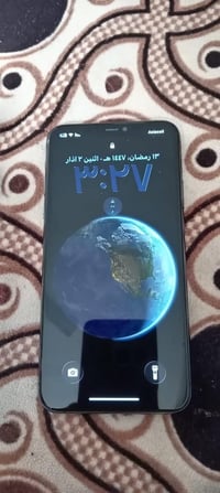 آيفون 11 برو ماكس ذاكرة 256 مبدل شاشة فقط   تك خط  بطارية 80   السعر 2...