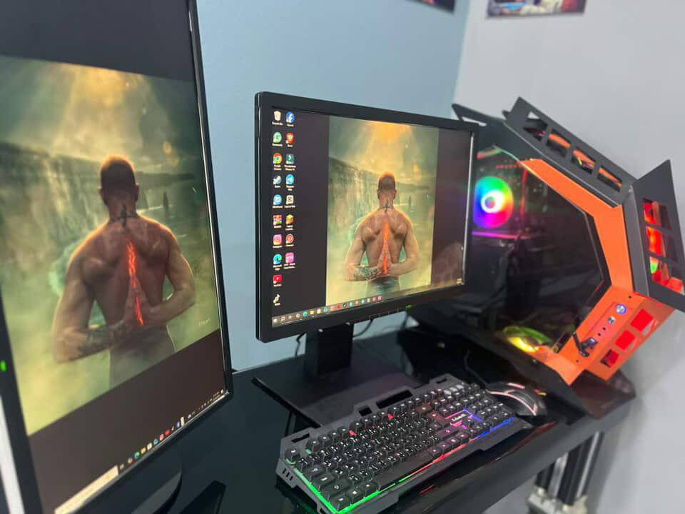 حاسبه للبيع مرتبه وكامله مع ملحقاتها شغل والعب .
السعر فقط 500 الف 
تواصل مع صاحب التجميعه واتساب او اتصال على هذا الرقم 
***********
العنوان دهوك سيميل و متوفر توصيل لكافه محافظات العراق 

المواصفات بالصور والكتابه: 

Cpu: Intel Xeon 2650 V4 12 core 24 thread 
Gpu: Amd Rx 580 8gb 2048sp
Motherboard: x99 ddr4 xeon
Psu: 400w 
Ram: 8x2 16gb 
Storage 1: 256gb ssd sata
Storage 2: 128gb ssd sata
Cooler : Air cooler rgb
Case : darkflash 8 fan rgb + hab + control 

الملحقات : 
* 2 شاشة حجم 24 و 75 هيرتز 
* ماوس Rgb
* كيبورد Rgb
* Usb WiFi+ Bluetooth
