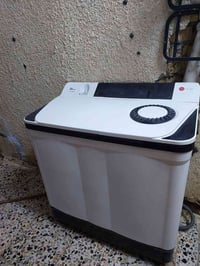 غسالة كورال  اخت الجديد حجمه ٢٥ تغسل بطانيه بلادي شركه برغي مامفتوح بي...