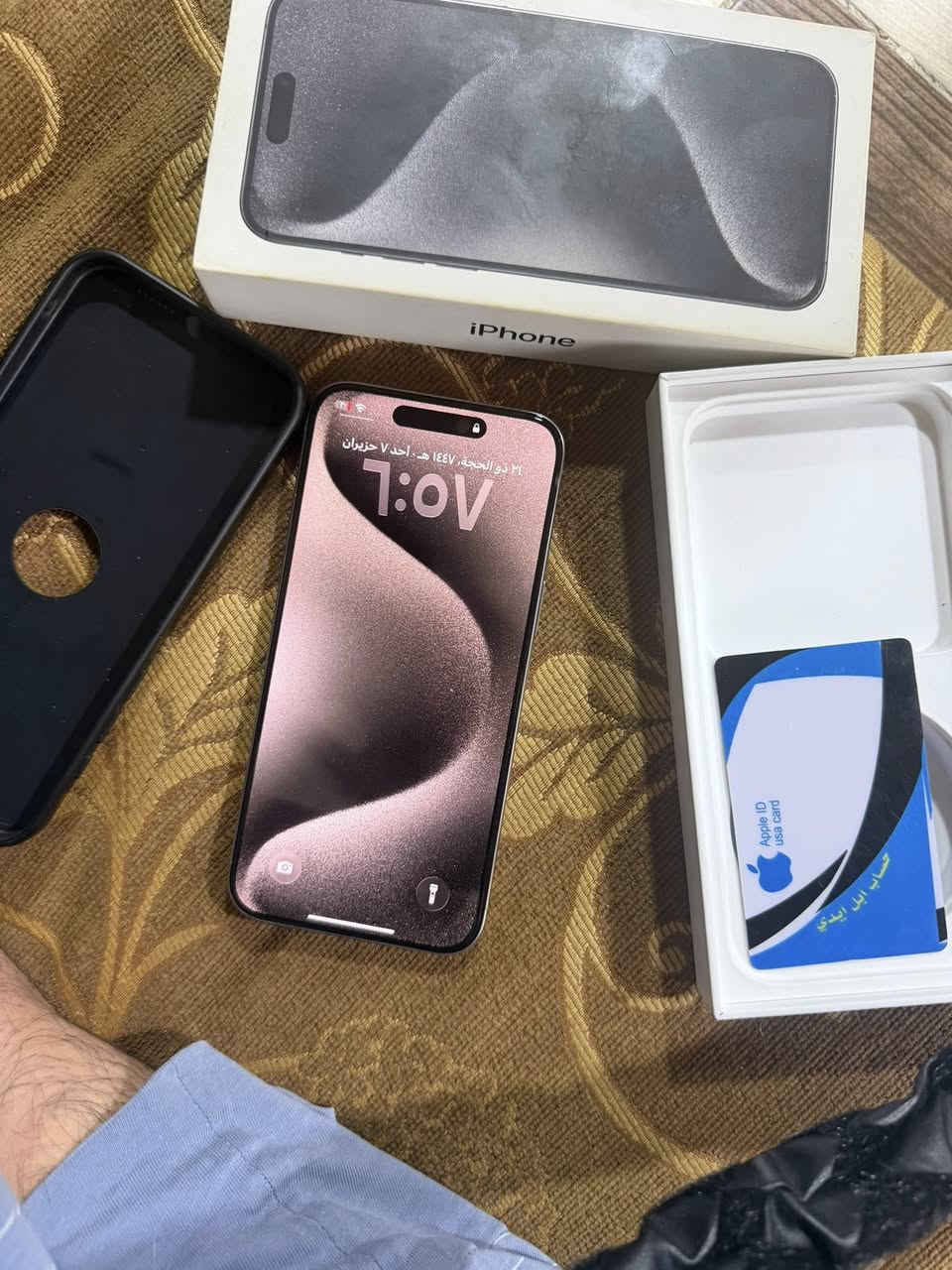 📱 للبيع iPhone 15 Pro Max

• السعة: 256GB
• البطارية: 100%
• عدد دورات الشحن: 26 فقط
• الكرتون موجود نموزج m 
• محدث لآخر إصدار iOS
• الجهاز نظيف جدًا، بدون ضربات أو خدوش تذكر
• جميع القطع أصلية
• يوجد قفل iCloud (الحساب معطل)

للمهتمين التواصل على الخاص.


**إذا كنت صاحب هذا الإعلان وتريد حذفه لأي سبب، رجاءا أرسل رسالة إلى الدعم الفني**