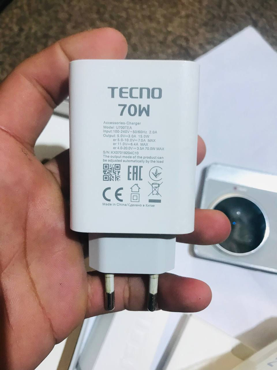 سلام عليكم
تكنو كامون 30برو g5 جهاز نضيف ملحقاته كامله فقط الظهر شويه مشخط مثل ما موضوح ب الصوره سعره 260 وبي مجال رقمي ***********وبي واتساب
