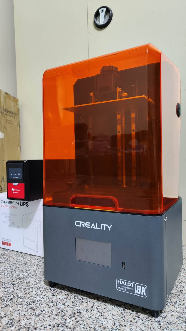 طابعة رزن Halot Mage 8k
جديدة مستخدمه اسبوع واحد طبعت بيها 4 نماذج اسنان فقط.
نظيفه كلش و طباعتها كلش حلوة
سبب البيع: عدم الحاجة الها
بالكارتون مع كامل ملحقاتها + بيد شيت احتياط جديد
السعر: 400 الف و بيها مجال للطيبين

+ بطل رزن ABS Like مستخدم ثلثه ب25 الف
+ يو بي اس 850 فولت جديد ب35 الف

للعلم الرزن اخذته ب40 و اليو بي اس اخذته ب45

متوفر توصيل لجميع المحافظات


**إذا كنت صاحب هذا الإعلان وتريد حذفه لأي سبب، رجاءا أرسل رسالة إلى الدعم الفني**