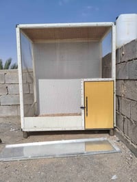 قفص المنيوم • سقف خشب • كناري فنجس