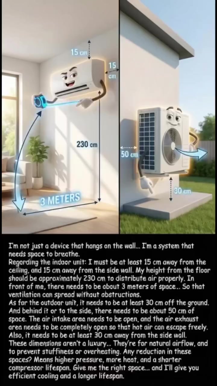 الابعاد الصحيحة لتنصيب السبالت ❄️🌙
الفني مصطفى العاني للتبريد 
***********
#سبالت #تبريد #صيانه #ثلاجات_تنضيف_ادامه_تنصيب_سبالت_مكيفات_بغداد_الكرخ_الفني
