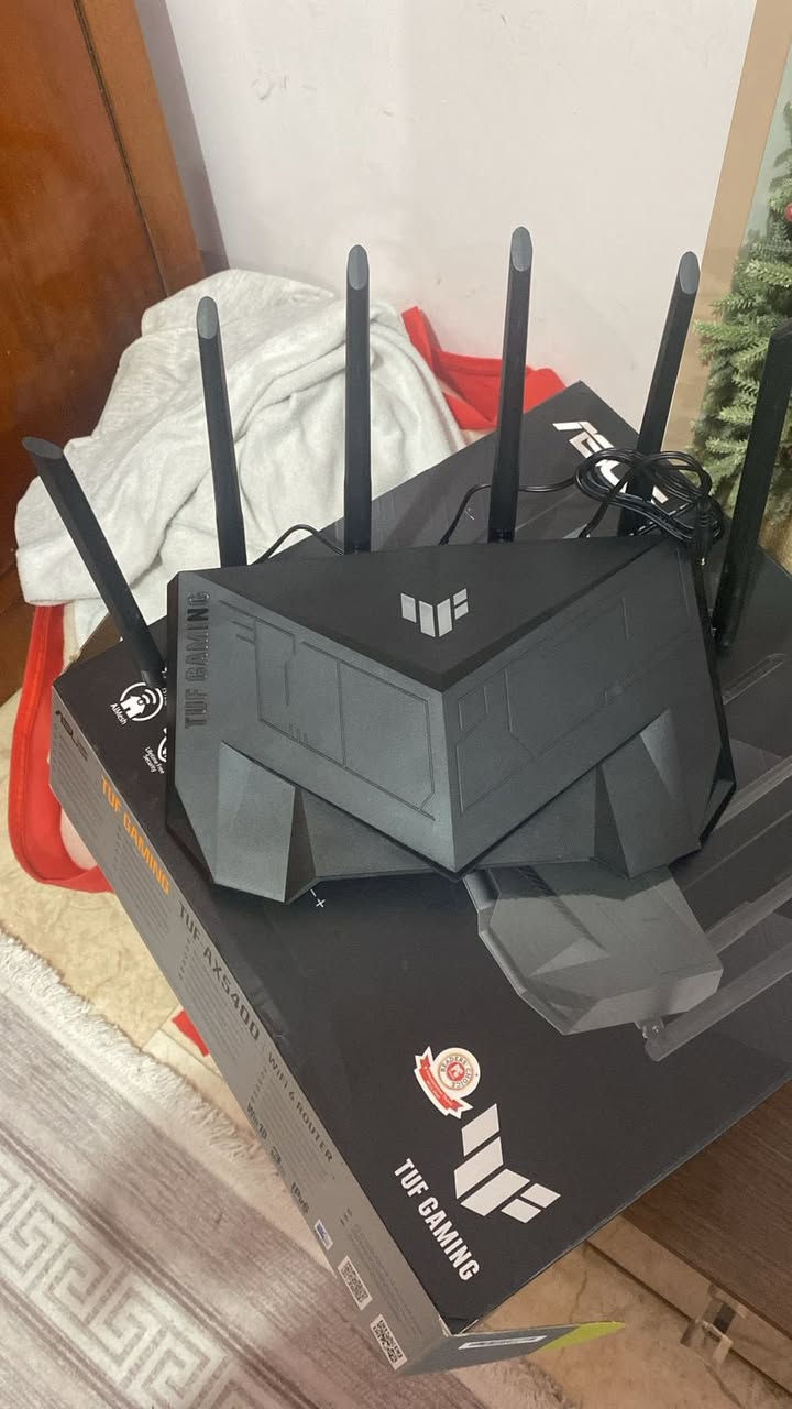 سلام عليكم
راوتر اسوس مستخدم نظافة 100‎%‎
Asus tuf gaming ax5400
سعر 120 الف 
مكان كوت


**إذا كنت صاحب هذا الإعلان وتريد حذفه لأي سبب، رجاءا أرسل رسالة إلى الدعم الفني**
