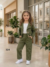 جديد • خامة كتان • مقاسات ٤-١٠ سنوات