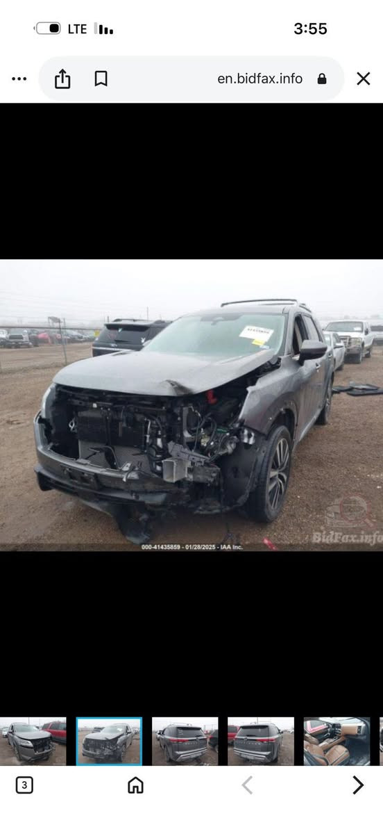 نيسان باثفايندر 2023 بلاتينيوم للبيع
• اللون  نفطي ضرر (بونيد وجاملغ بارد )
مواصفات فول 1/1 
السعر 305 $ 
مكان السيارة كركوك 
صور الحادث ويه الصور منزلها 
اتصال ***********
