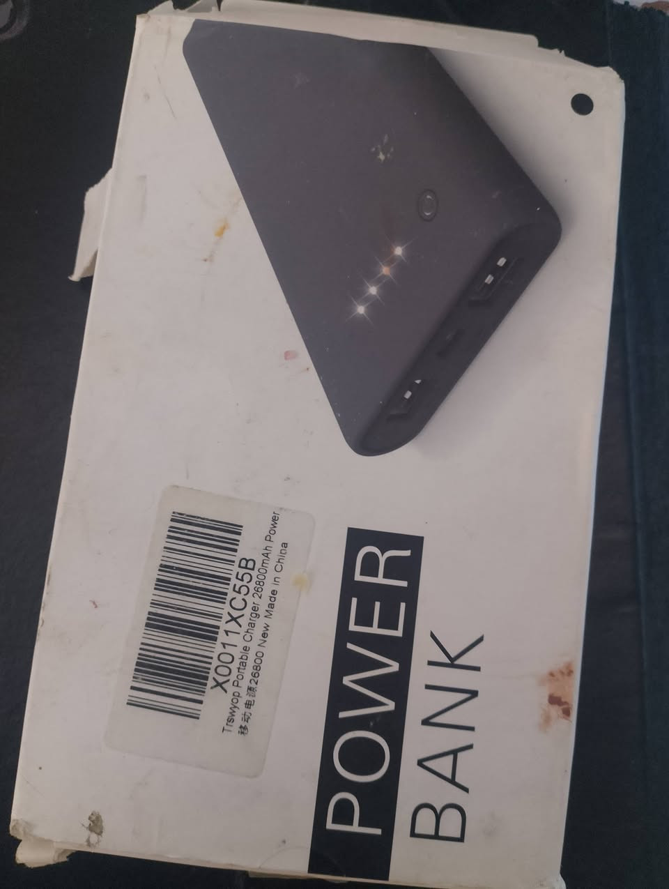 الحجم 26800ملي امبير
منفذين type A 5v 
مستعمل استعمال قليل


**إذا كنت صاحب هذا الإعلان وتريد حذفه لأي سبب، رجاءا أرسل رسالة إلى الدعم الفني**