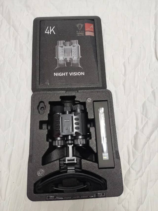 ناظور رؤية ليلية رقمي 4K
تصوير نهار وليل
دقة فيديو 4K Ultra HD
تقريب رقمي حتى 8x
شاشة داخلية 1.4 إنش
يعمل بالأشعة تحت الحمراء (IR) للرؤية في الظلام التام
يدعم كرت ذاكرة microSD 
8 مستويات ضبط للرؤية الليلية
بطارية قابلة للشحن عبر Type-C
إمكانية التثبيت على الرأس (Hands-Free)
مناسب للصيد، المراقبة، الرحلات والتخييم

ادخل على الصفحة وشوف باقي الغراض 
توصيل 3 الف فقط لكل محافظات العراق


**إذا كنت صاحب هذا الإعلان وتريد حذفه لأي سبب، رجاءا أرسل رسالة إلى الدعم الفني**