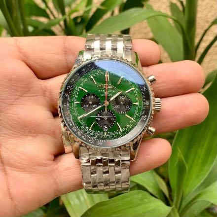 ❤️ حلويات ❤️

💸 السعر 35 الف 💸

🔆 المواصفات :

🕔ساعة يد كرونوغراف بري-تلي—نغ  ناف—يت ايم-ر  للطيارين … مينا نحاسي متموج بالوان /بني نحاسي  وابيض واخضر وازرق وتبفاني  
✔️ ستوب ووج شغال (فديو بالتعليقات ) 
✔️ سناتر شغالة بكامل وظائفها 
✔️ رنك دوار ( Slide Rule Bezel )
✔️سوار معدني عالي الجودة
✔️ظهر مختوم بشعار 🦅 
✔️زجاج زفير ضد الخدش لماع✨✨  
✔️تتمتع ببطارية عمر طويل 
✔️ وزن القطعه +137 غرام 
✔️تاريخ شهري على الرقم 6

💥وظيفة الطوق (الرنك ) المتحرك :

💢💢 كمبيوتر طيران دائري: يعمل كجهاز كمبيوتر طيران مصغر يمكن ارتداؤه على المعصم. 
حسابات الطيران الأساسية: يمكّن الطيارين من إجراء جميع حسابات الطيران الضرورية. 
عمليات رياضية: يُستخدم في حسابات الضرب والقسمة. 
قياسات جوية: يساعد في حساب السرعة المتوسطة، والمسافة المقطوعة، واستهلاك الوقود، ومعدل الصعود أو النزول. 
تحويل الوحدات: يتيح تحويل الأميال إلى كيلومترات أو أميال بحرية. 

يتوفر توصيل🚚 لكل مدن العراق 🇮🇶

هاتف #دقيقة واتساب 🟢 *********** 🟢
