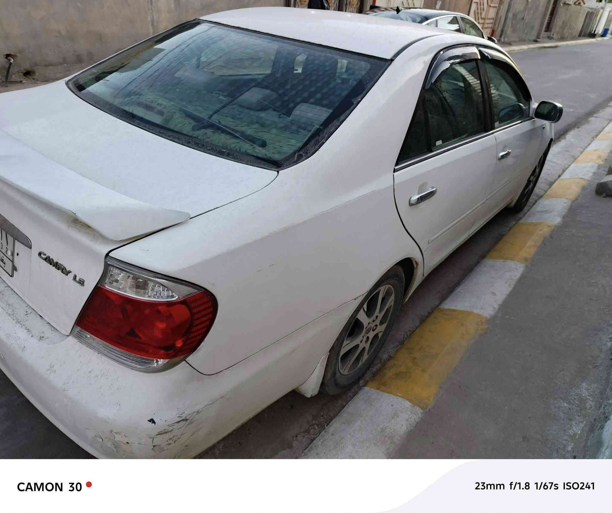 السلام عليكم.  للبيع كامري.   2005
رقم بغداد.     مشروع وطني.     تحويل مباشر. 

أمريكي.    فول عدا.   فتحه.     2400

صبغ حزام.   ابيع

كير.   محرك.     صدر.     تبريد.   

جاهزه من كلشي.   شرط الفحص 

السعر.  87 ..$. وبيه مجال. 

مكاني.  الفلوجه.    

رقم الهاتف.  ***********
