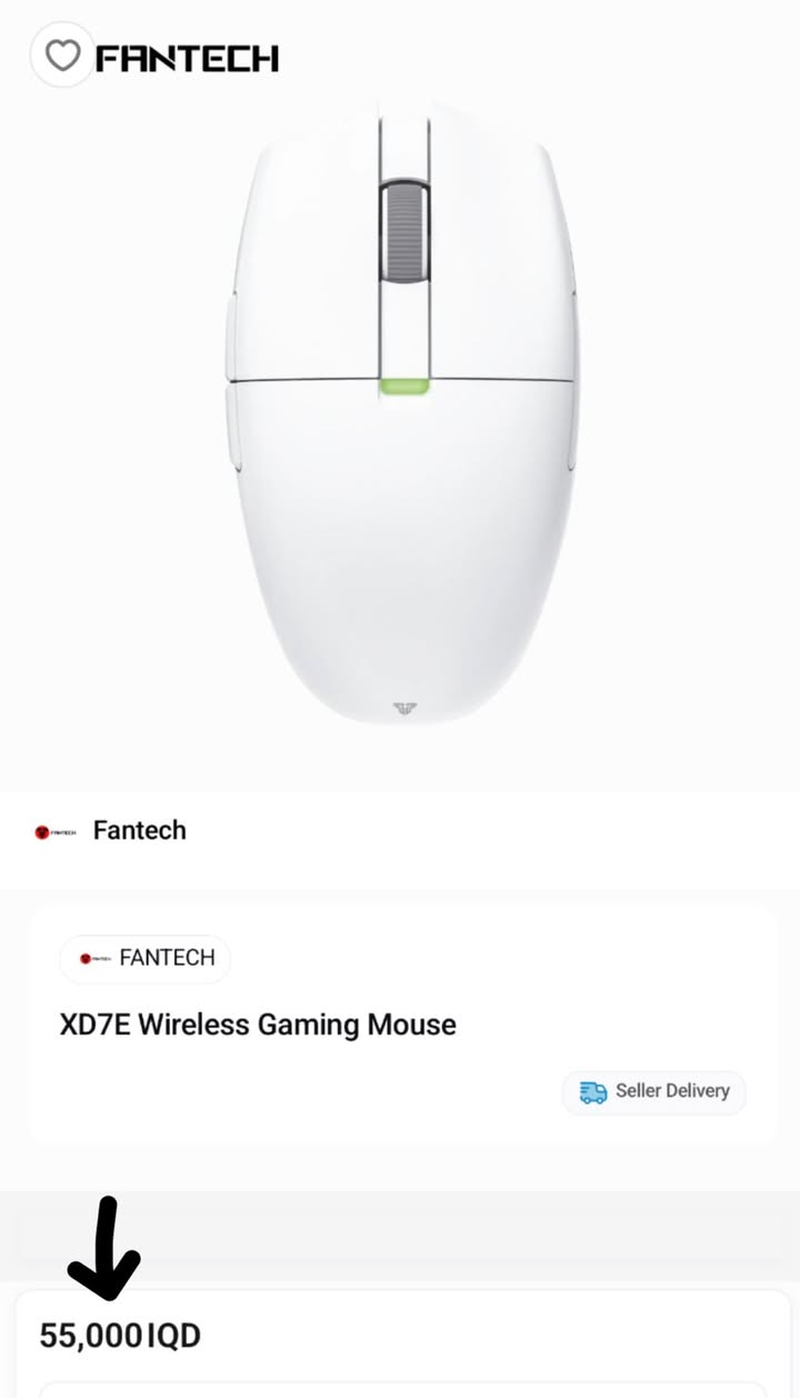 ماوس كيمنك راقي من شركة fantech يعمل واير لس مستخدم اسبوعين ضمانة 3 اشهر نوعة Aria Xd7e  بي سوفت وير كامل ومبرمج تلقائي وبطاريتة تدوم 70 ساعه ويتضمن غطائين للظهر ووزنه خفيف 59 غرام + ماوس باد حجم 40x90
سعر الماوس : 25 الف 
سعر الماوس باد : 5 الاف


**إذا كنت صاحب هذا الإعلان وتريد حذفه لأي سبب، رجاءا أرسل رسالة إلى الدعم الفني**