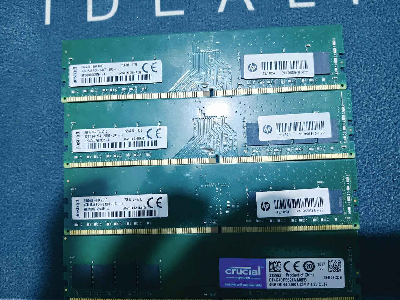اربع قطع رامات كل قطعه 4 كيكيه بسرعه 2600 السعر 45


**إذا كنت صاحب هذا الإعلان وتريد حذفه لأي سبب، رجاءا أرسل رسالة إلى الدعم الفني**